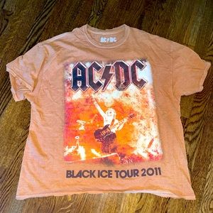 urban outfitters oversized ACDC tee